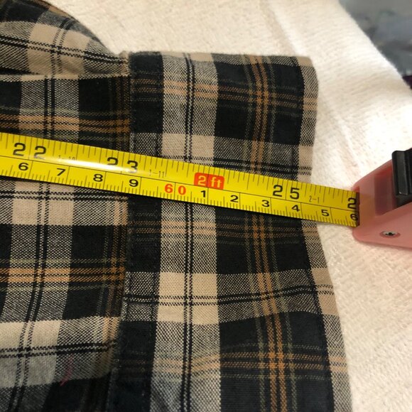 Carhartt Brown Tan Black XL Relaxed Fit Plaid Button Down Long Sleeve Work shirt - Picture 8 of 10